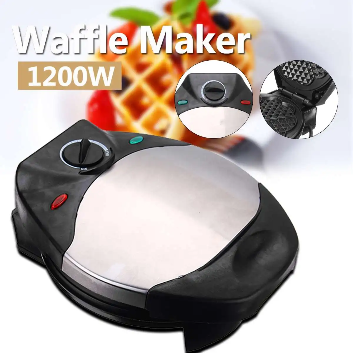 1200W Kitchen Appliance Electric Waffle Maker Maker Home DIY Heart Shape Muffin Breakfast Bubble Puff Egg Cake Baking Tools
1200W Kitchen Appliance Electric Waffle Maker Maker Home DIY Heart Shape Muffin Breakfast Bubble Puff Egg Cake Baking Tools