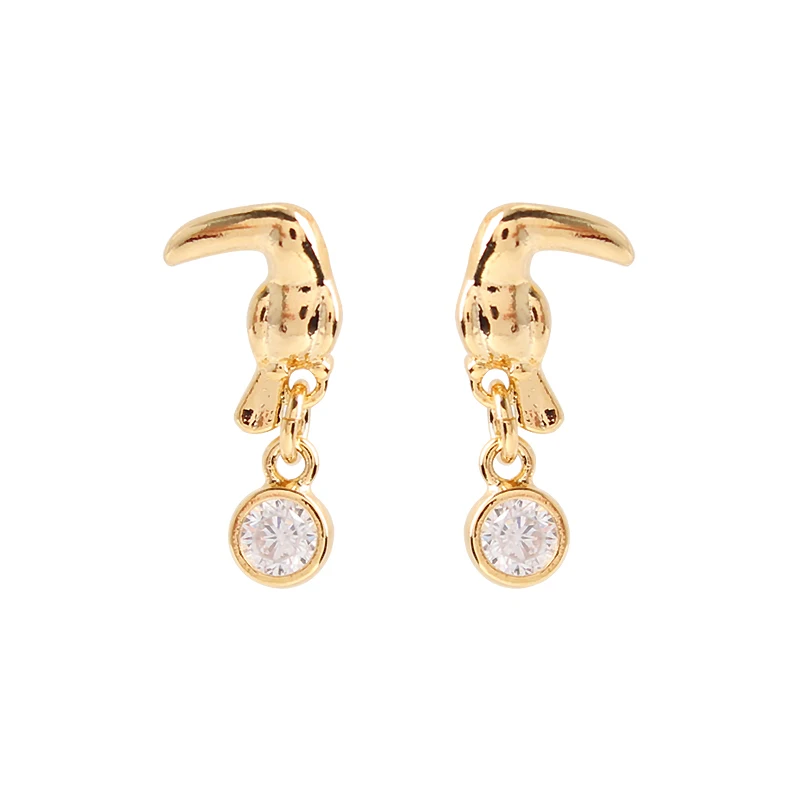 99 carat earrings female light luxury fashion simple bird temperament personality small earrings Free Shipping
99 carat earrings female light luxury fashion simple bird temperament personality small earrings Free Shipping