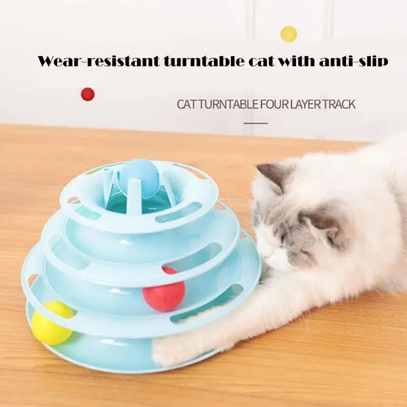 Pet Cat Intellectual Track Tower Non-Slip Four Tier Turntable Cat Lighting Ball Disk Pet Plate Disc Anti Slip Interactive Toys
Pet Cat Intellectual Track Tower Non-Slip Four Tier Turntable Cat Lighting Ball Disk Pet Plate Disc Anti Slip Interactive Toys
