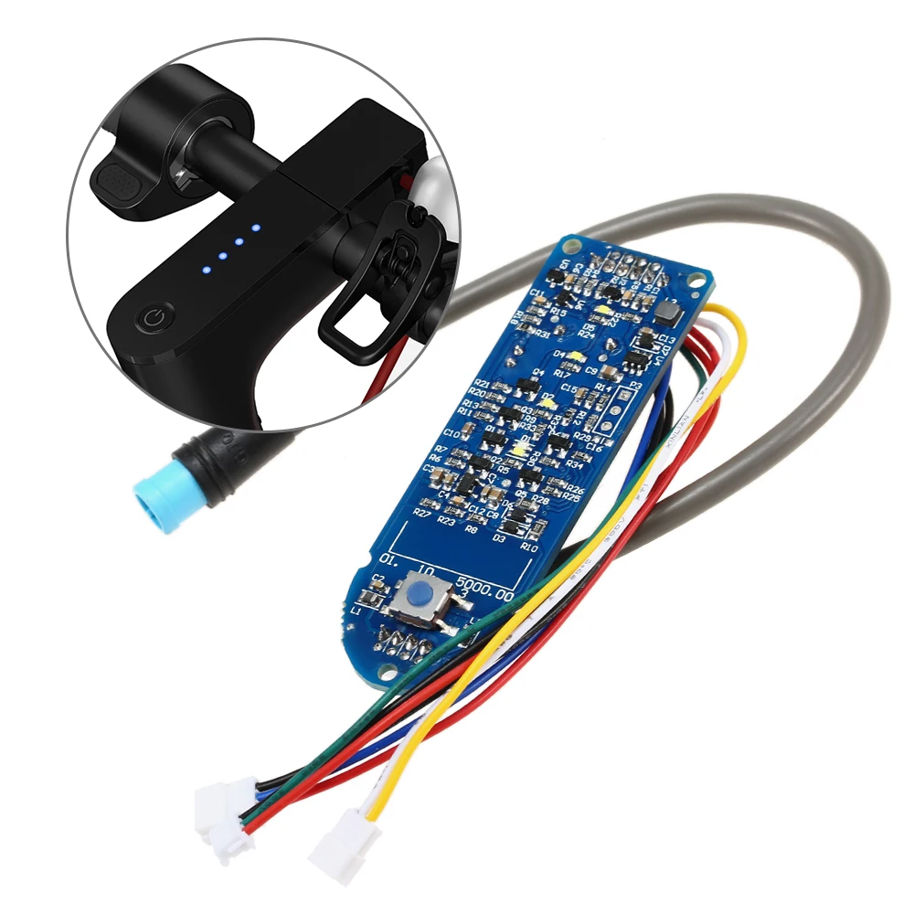 Scooter Dashboard Battery Indicator Switch Panel Circuit Board for M365 Electric Scooter Electric Bicycle Controller
Scooter Dashboard Battery Indicator Switch Panel Circuit Board for M365 Electric Scooter Electric Bicycle Controller
