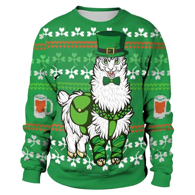 Clearance Sale St. Patrick's Day Irish Festival digital print collar round neck sweatshirt women man hoodies
Clearance Sale St. Patrick's Day Irish Festival digital print collar round neck sweatshirt women man hoodies