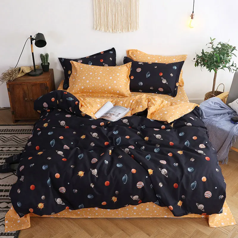 Planets 4pcs Kid Bed Cover Set Cartoon Duvet Cover Adult Child Bed Sheets And Pillowcases Comforter Bedding Set 2TJ-61005
Planets 4pcs Kid Bed Cover Set Cartoon Duvet Cover Adult Child Bed Sheets And Pillowcases Comforter Bedding Set 2TJ-61005