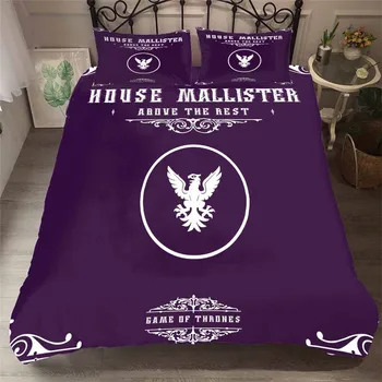 HELENGILI 3D Bedding Set Game of Thrones Print Duvet Cover Set Bedcloth with Pillowcase Bed Set Home Textiles #GOT-55 
HELENGILI 3D Bedding Set Game of Thrones Print Duvet Cover Set Bedcloth with Pillowcase Bed Set Home Textiles #GOT-55