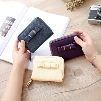 Korean Version Simple Bag Ladies Coin Bag Bow Zipper Purse Short Paragraph Fresh Purse Leather
Korean Version Simple Bag Ladies Coin Bag Bow Zipper Purse Short Paragraph Fresh Purse Leather