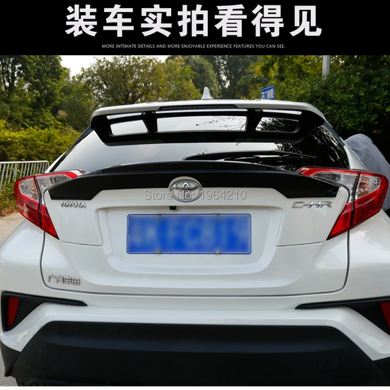 MONTFORD Car Styling High Quality ABS Plastic Black Color Rear Spoiler Trunk Wing Protector For Toyota CHR C-HR 2016 2017 2018
MONTFORD Car Styling High Quality ABS Plastic Black Color Rear Spoiler Trunk Wing Protector For Toyota CHR C-HR 2016 2017 2018