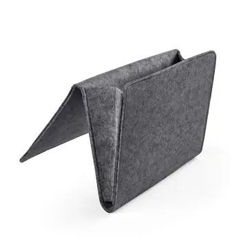 (Upgraded Version) Super Thick Felt Bedside Caddy Organizer for Phone, Remote, Magzine etc. Cardboard Inserted, Inside 2 Small
(Upgraded Version) Super Thick Felt Bedside Caddy Organizer for Phone, Remote, Magzine etc. Cardboard Inserted, Inside 2 Small