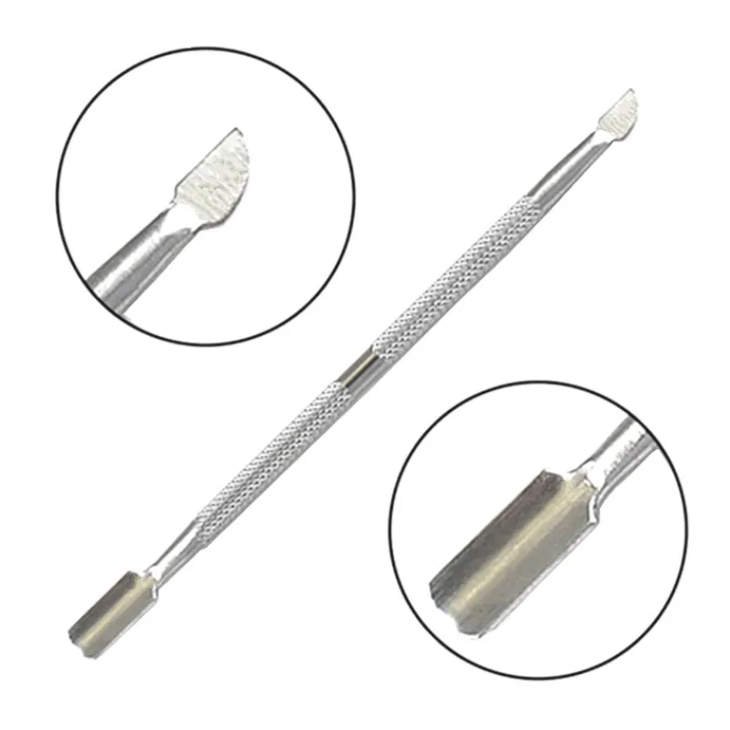 1Pc Stainless Steel Nail Art Double Sided Cuticle Finger Dead Skin Cut Remover Pusher Manicure Pedicure Nail Care Tools Supply
1Pc Stainless Steel Nail Art Double Sided Cuticle Finger Dead Skin Cut Remover Pusher Manicure Pedicure Nail Care Tools Supply
