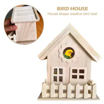 Creative Wooden Bird House Wall-mounted Outdoor Bird Nest Breeding Box Roof Decoration Ornaments Pet Supplies
Creative Wooden Bird House Wall-mounted Outdoor Bird Nest Breeding Box Roof Decoration Ornaments Pet Supplies