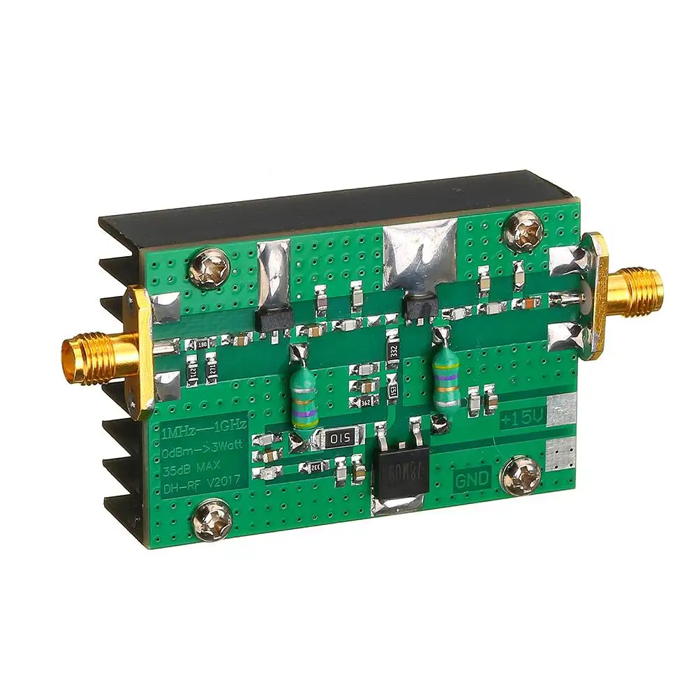 1MHz-1000MHZ 35DB RF Power Amplifier 3W HF VHF UHF FM Transmitter Broadband For Ham Radio
1MHz-1000MHZ 35DB RF Power Amplifier 3W HF VHF UHF FM Transmitter Broadband For Ham Radio