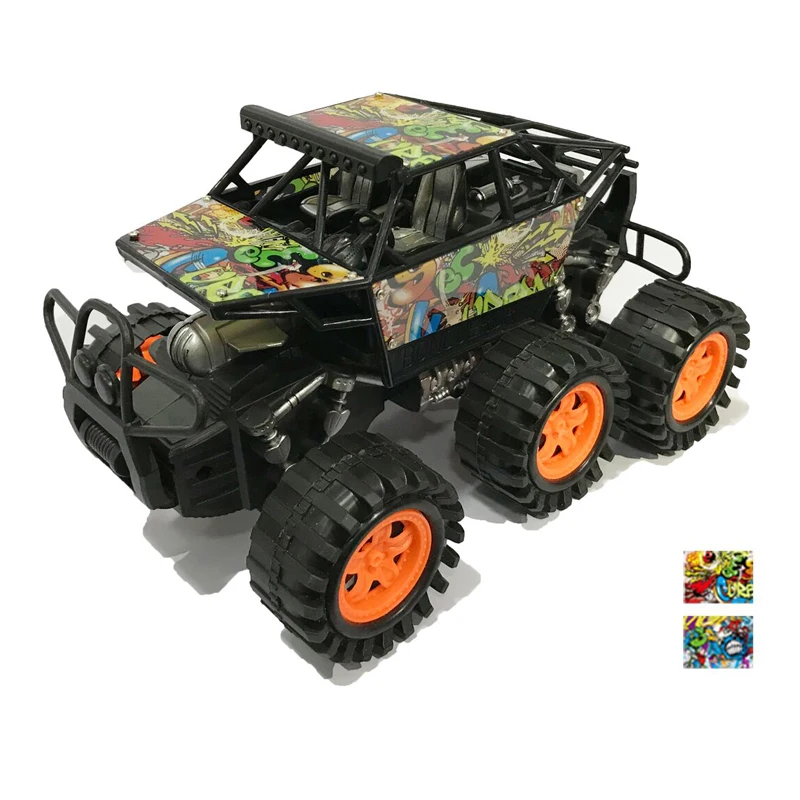 Graffiti Pull Back Diecast Model Car Toys For Boys High Simulation Auto Six Wheels Off-Road Cars Vehicles Kids Toy Gifts
Graffiti Pull Back Diecast Model Car Toys For Boys High Simulation Auto Six Wheels Off-Road Cars Vehicles Kids Toy Gifts
