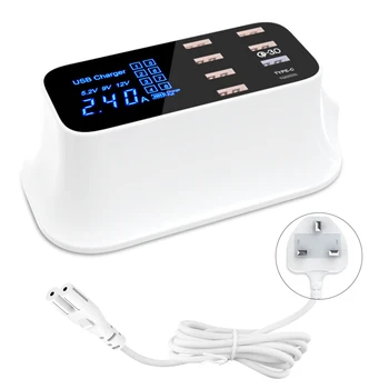 brand new SOONHUA 8 Port Smart Charger Station LED Display Charger Fast Charging Power Adapter USB Chargers with Power Cable
brand new SOONHUA 8 Port Smart Charger Station LED Display Charger Fast Charging Power Adapter USB Chargers with Power Cable