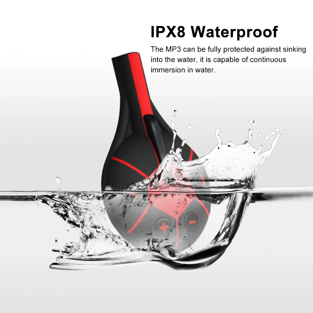 8GB IPX8 Waterproof with High-fidelity Sound Earphone Clip Design for Swimming Running Diving MP3 Music Player drop shipping #S0
8GB IPX8 Waterproof with High-fidelity Sound Earphone Clip Design for Swimming Running Diving MP3 Music Player drop shipping #S0