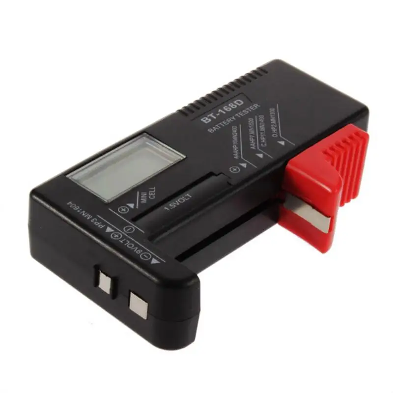 BT168D Digital Display Battery Capacity Tester Smart Electronic Power Indicator Measure for 9V 1.5V AA AAA Cell C D Batteries
BT168D Digital Display Battery Capacity Tester Smart Electronic Power Indicator Measure for 9V 1.5V AA AAA Cell C D Batteries
