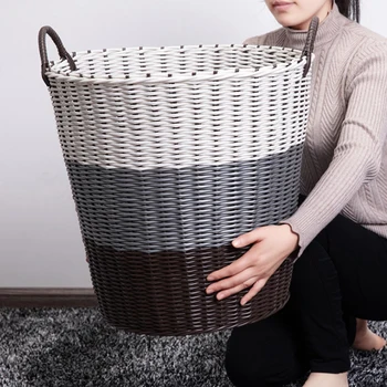 1pc Household Plastic Storage Basket Organizer Collection Basket Laundry Hamper for Bathroom Home
1pc Household Plastic Storage Basket Organizer Collection Basket Laundry Hamper for Bathroom Home