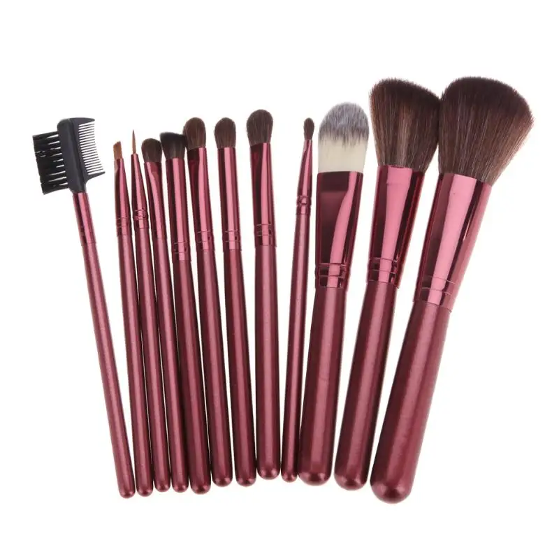 12Pcs Rose Red Makeup Brushes Set Eyeshadow Eyeliner Eyebrow Blush Foundation Brush Real Nature Wool Cosmetic Brush Tool Kit
12Pcs Rose Red Makeup Brushes Set Eyeshadow Eyeliner Eyebrow Blush Foundation Brush Real Nature Wool Cosmetic Brush Tool Kit