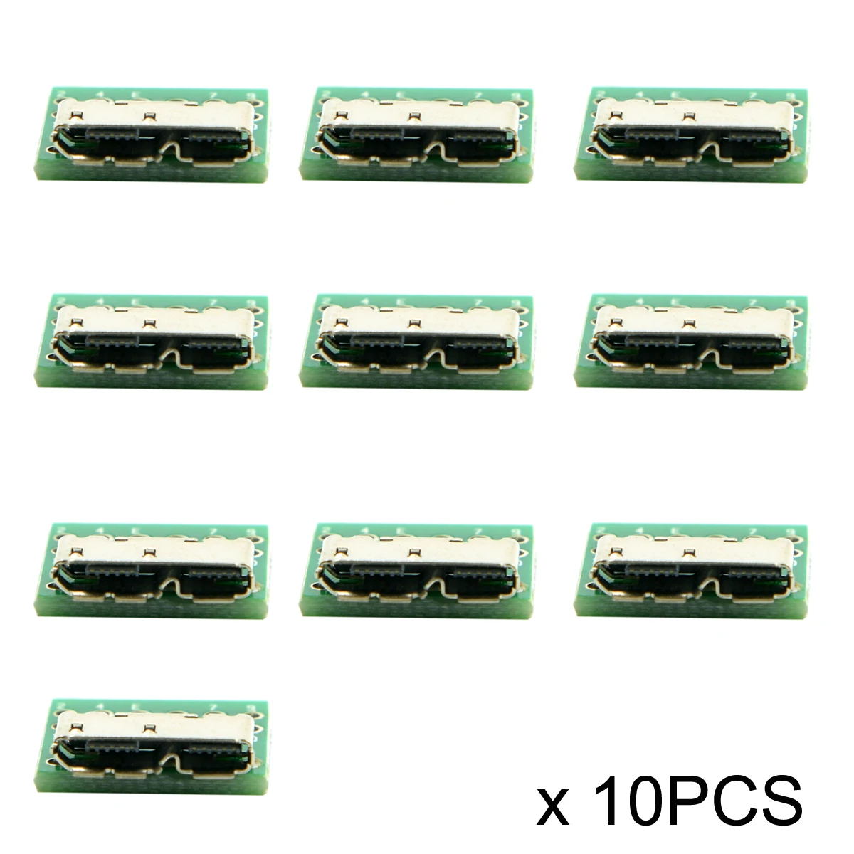 10pcs Micro USB 3.0 10pin Female Socket Receptacle Board Mount SMT Type with PCB for DIY Cable
10pcs Micro USB 3.0 10pin Female Socket Receptacle Board Mount SMT Type with PCB for DIY Cable