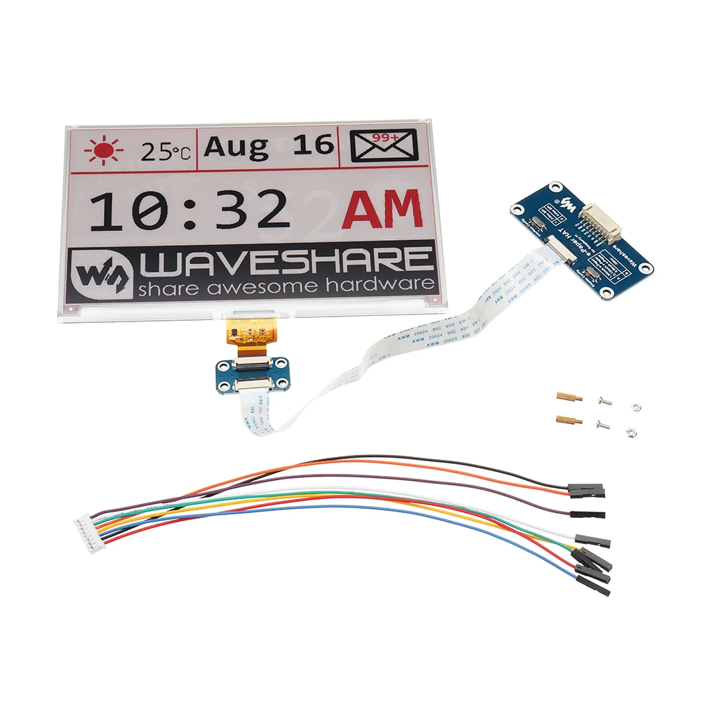 7.5 Inch E-ink Screen Module e-Paper Display SPI Interface Type B For Raspberry Pi For Arduino
7.5 Inch E-ink Screen Module e-Paper Display SPI Interface Type B For Raspberry Pi For Arduino