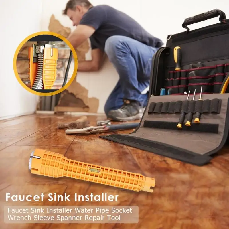 Multi-functional Faucet Sink Installer Water Pipe Socket Wrench Spanner Repair Tool Fastening Disassembling Sleeve Wrench
Multi-functional Faucet Sink Installer Water Pipe Socket Wrench Spanner Repair Tool Fastening Disassembling Sleeve Wrench