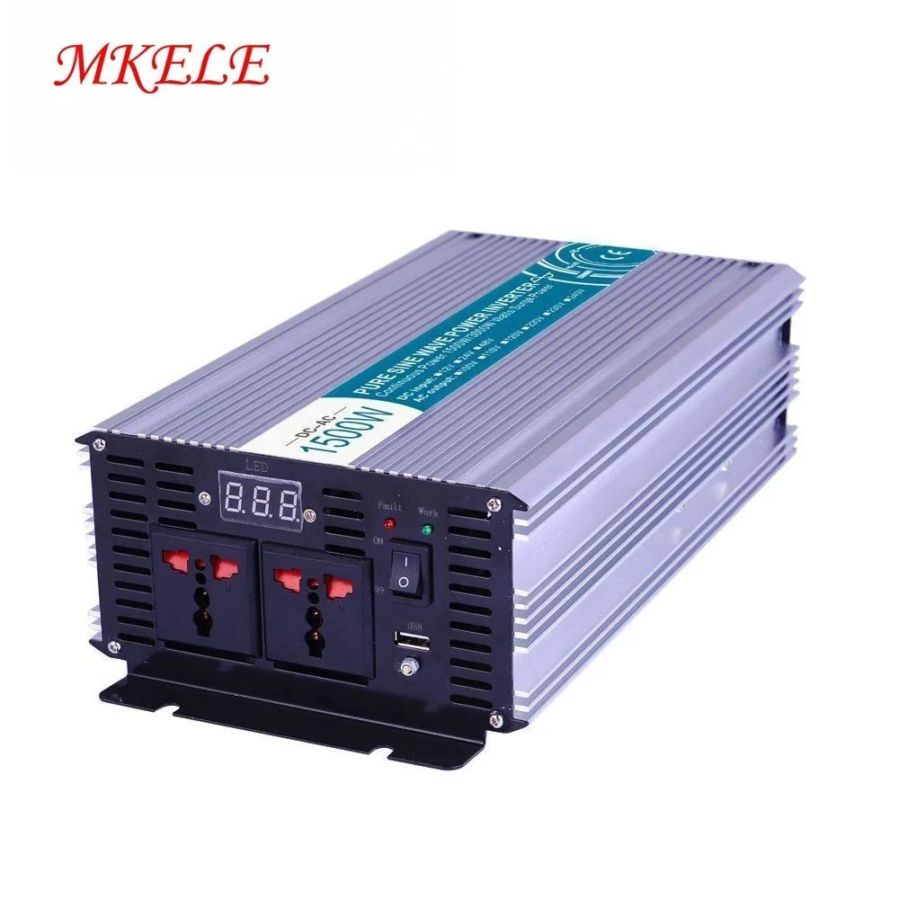 Off Grid Voltage Converter Solar Pure Sine Wave Power Inverters 1500w 24VDC-220VAC MKP1500-242 High Quality China
Off Grid Voltage Converter Solar Pure Sine Wave Power Inverters 1500w 24VDC-220VAC MKP1500-242 High Quality China