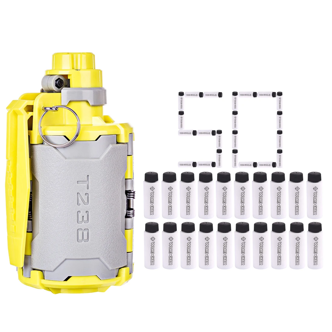 Rowsfire DIY Toy Set With Time-Delayed Function For Gel Ball BBs Airsoft Wargame - Grey + Yellow Hot Sale
Rowsfire DIY Toy Set With Time-Delayed Function For Gel Ball BBs Airsoft Wargame - Grey + Yellow Hot Sale