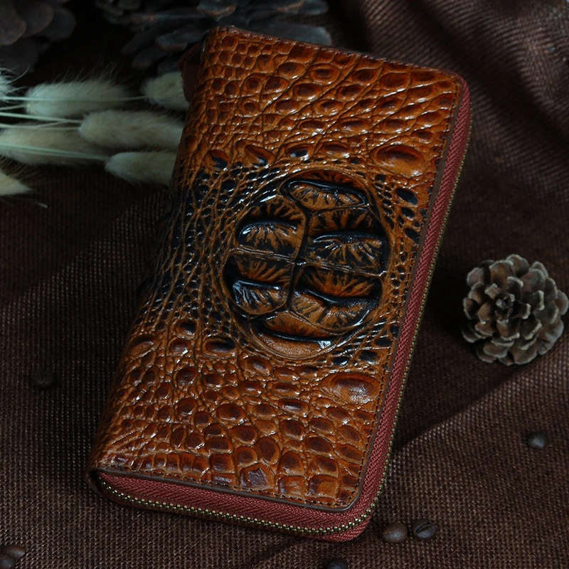 Retro Leather Color Wallet Fashion Men And Women Crocodile Pattern Clutch Bag 8 Card Position With Wristband
Retro Leather Color Wallet Fashion Men And Women Crocodile Pattern Clutch Bag 8 Card Position With Wristband