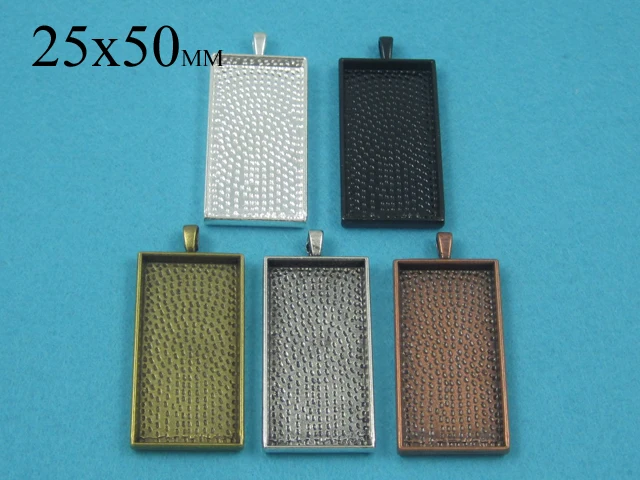 25x50mm Rectangluar Silver Pendant Tray, Blank Bezel Pendant Setting, Rectangle Cabochon Settings
25x50mm Rectangluar Silver Pendant Tray, Blank Bezel Pendant Setting, Rectangle Cabochon Settings