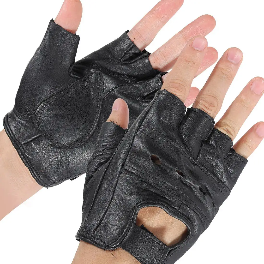 2pcs M Black Medium Fingerless Leather Motorcycle Glove Vented Cowhide Multi-use Half Finger Leather
2pcs M Black Medium Fingerless Leather Motorcycle Glove Vented Cowhide Multi-use Half Finger Leather