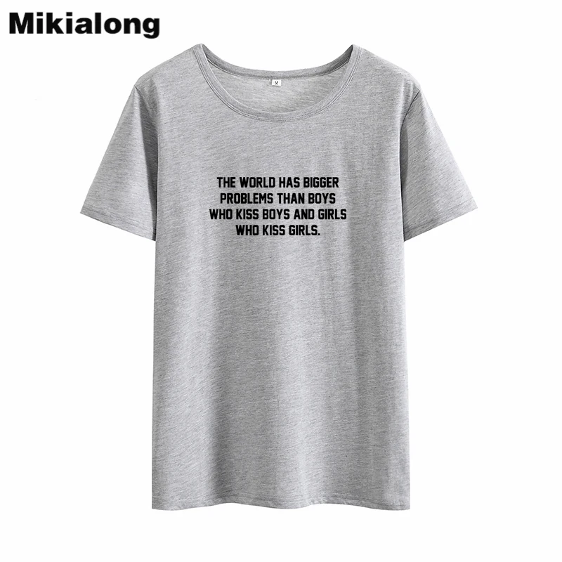 Mikialong The World Has Problem Women Tshirt Harajuku Tumblr T Shirt Women Black Cotton Tee Shirt Femme Print Camisetas Mujer
Mikialong The World Has Problem Women Tshirt Harajuku Tumblr T Shirt Women Black Cotton Tee Shirt Femme Print Camisetas Mujer