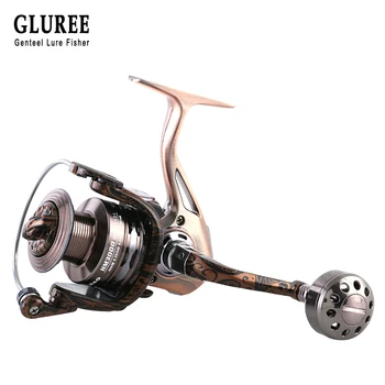 GLUREE Full Metal Fishing Spinning Reel 12+1BB 5.2:1 Saltwater Carp Fishing Reel Metal Line Cup Left/Right Handle HM2000~HM7000
GLUREE Full Metal Fishing Spinning Reel 12+1BB 5.2:1 Saltwater Carp Fishing Reel Metal Line Cup Left/Right Handle HM2000~HM7000