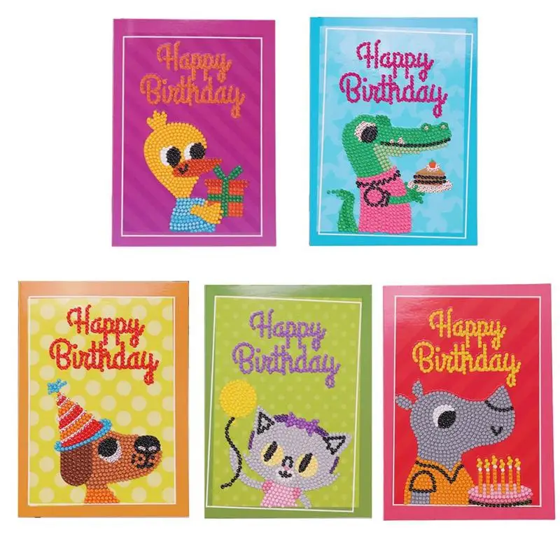 Cute Animal DIY Happy Birthday Greeting Cards Diamond Painting Kits Craft Paper Greeting Postcards Festival Craft DIY Kids
Cute Animal DIY Happy Birthday Greeting Cards Diamond Painting Kits Craft Paper Greeting Postcards Festival Craft DIY Kids