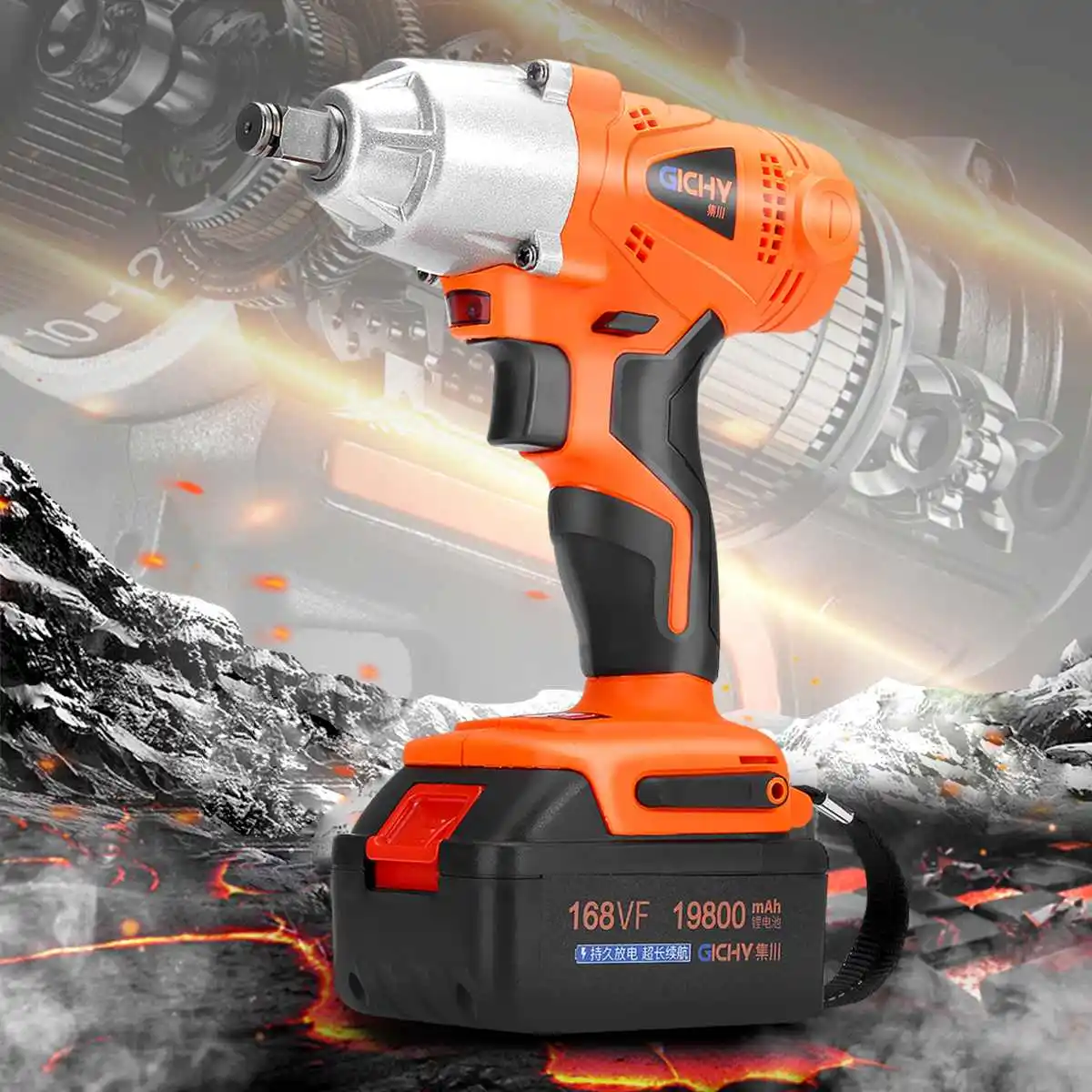 300N/m 2 Speed Electric Wrench 168VF 19800mah Battery Impact Socket DIY Hand Drill Installation Power Tools
300N/m 2 Speed Electric Wrench 168VF 19800mah Battery Impact Socket DIY Hand Drill Installation Power Tools