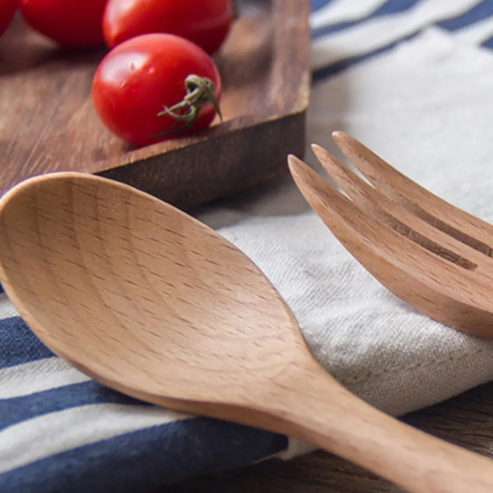 Western Tableware Wood Fork Spoon Dessert Set Retro Vintage Style Fruit Serving Children Food Scoop Supply Japanese-style
Western Tableware Wood Fork Spoon Dessert Set Retro Vintage Style Fruit Serving Children Food Scoop Supply Japanese-style