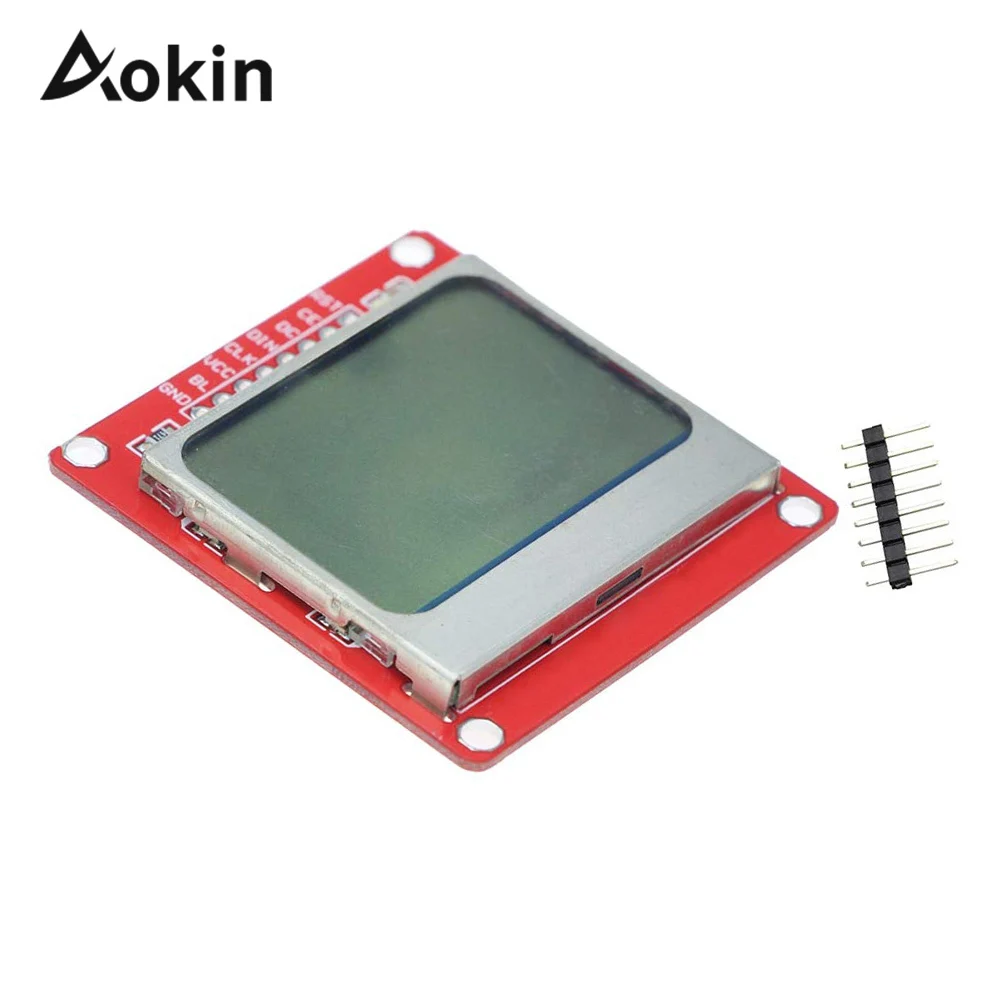 Smart Electronics 84*48 84x84 LCD Display Module Monitor White backlight adapter PCB Nokia 5110 Screen for Arduino
Smart Electronics 84*48 84x84 LCD Display Module Monitor White backlight adapter PCB Nokia 5110 Screen for Arduino