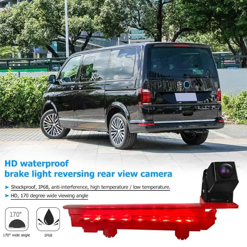 Waterproof Brake Light Reversing Backup Rear View HD Camera CCD for Transporter T5 T6
Waterproof Brake Light Reversing Backup Rear View HD Camera CCD for Transporter T5 T6