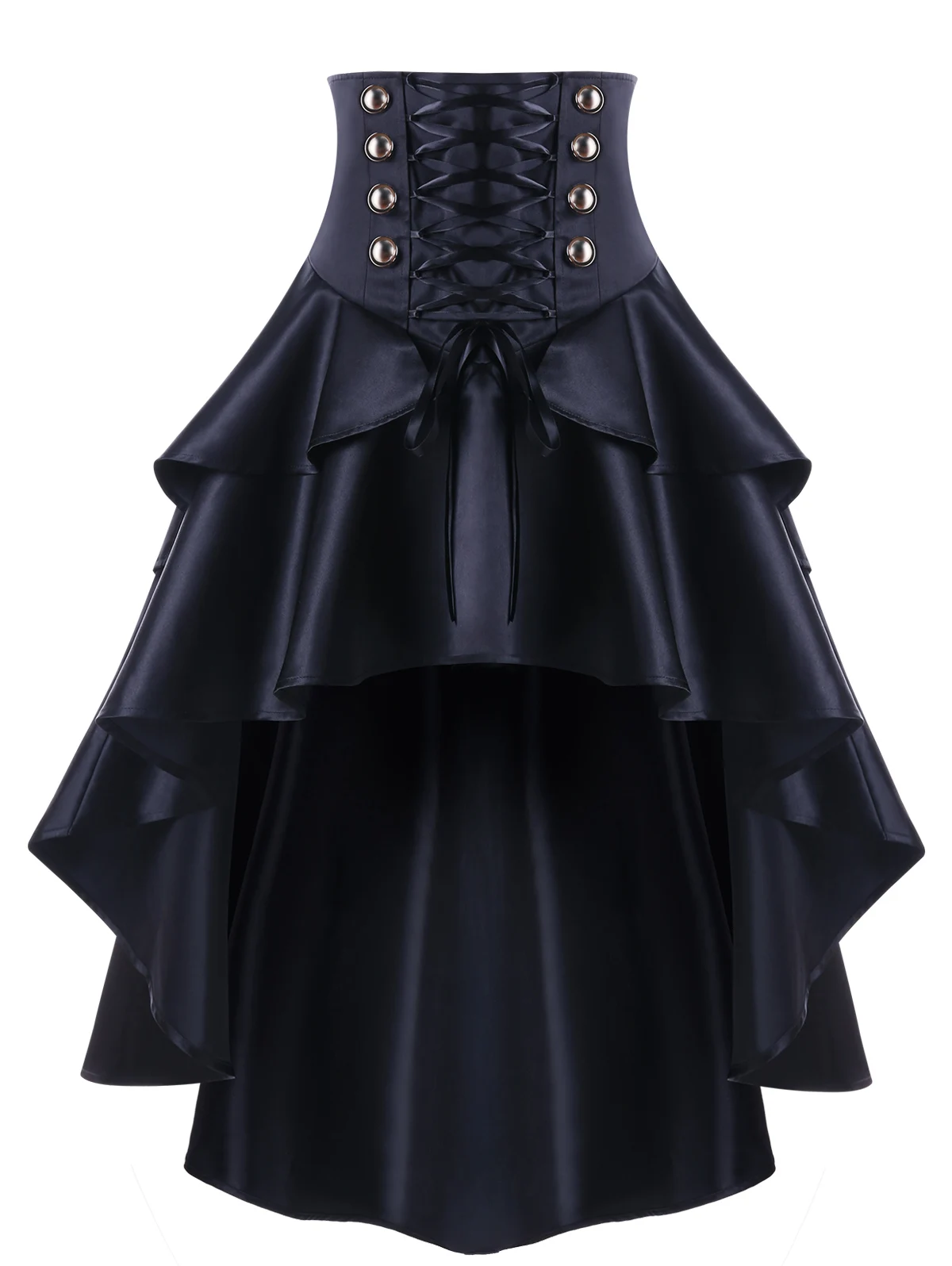 Wipalo Women High Waisted Lace Up High Low Skirt Ruffles Gothic Style Button Punk Corset Party Skirts Swing Irregular Skirts
Wipalo Women High Waisted Lace Up High Low Skirt Ruffles Gothic Style Button Punk Corset Party Skirts Swing Irregular Skirts