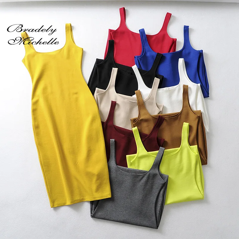 Bradely Michelle Summer Dress 2019 Vestido Women's Sexy Back slit Sleeveless Bodycon Tank Knee-length Dress
Bradely Michelle Summer Dress 2019 Vestido Women's Sexy Back slit Sleeveless Bodycon Tank Knee-length Dress