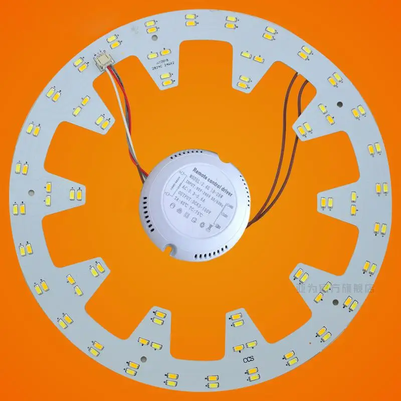 

10.82in 24W 96 LEDs 5730 SMD Three Light Colors LED Ceiling Light Aluminum PCB round Board LED Panel Lights