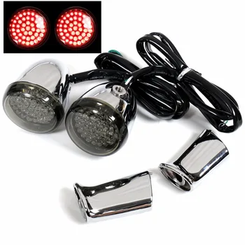 Rear LED Chrome Bullet Smoked Turn Signals&Bracket For Harley Dyna Softail Sportster XL 883 1200
Rear LED Chrome Bullet Smoked Turn Signals&Bracket For Harley Dyna Softail Sportster XL 883 1200