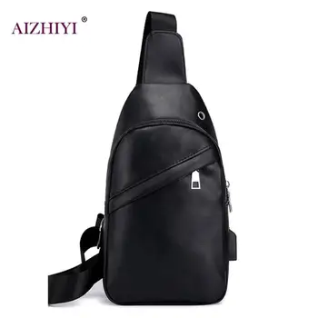 Chest Bag for Men Leather Chest Pack USB Crossbody Bag With Headphone Hole Functional Fashion Travel Organizer Male Sling Bag
Chest Bag for Men Leather Chest Pack USB Crossbody Bag With Headphone Hole Functional Fashion Travel Organizer Male Sling Bag