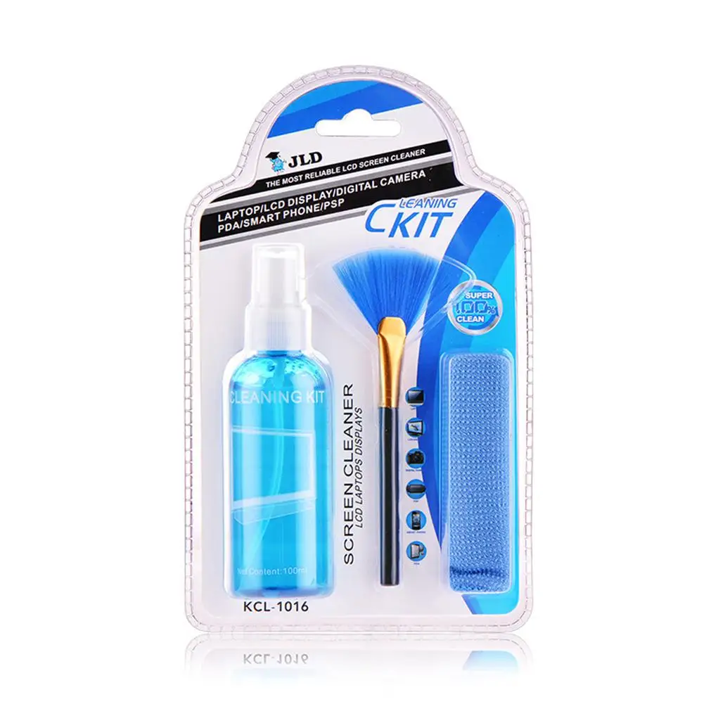 3PCS LCD TV Screen Cleaning Kit For Desktop Computer Laptop Digital Camera Keyboard Cleaning Solution Cloth Brush Kits
3PCS LCD TV Screen Cleaning Kit For Desktop Computer Laptop Digital Camera Keyboard Cleaning Solution Cloth Brush Kits