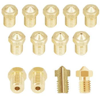 For 1.75mm filamnet Full Metal E3D New 3D Printer Accessories V5 V6 M6 threaded Nozzle 0.2 0.25 0.3 0.35 0.4 0.5 0.6 0.8 1.0mm
For 1.75mm filamnet Full Metal E3D New 3D Printer Accessories V5 V6 M6 threaded Nozzle 0.2 0.25 0.3 0.35 0.4 0.5 0.6 0.8 1.0mm