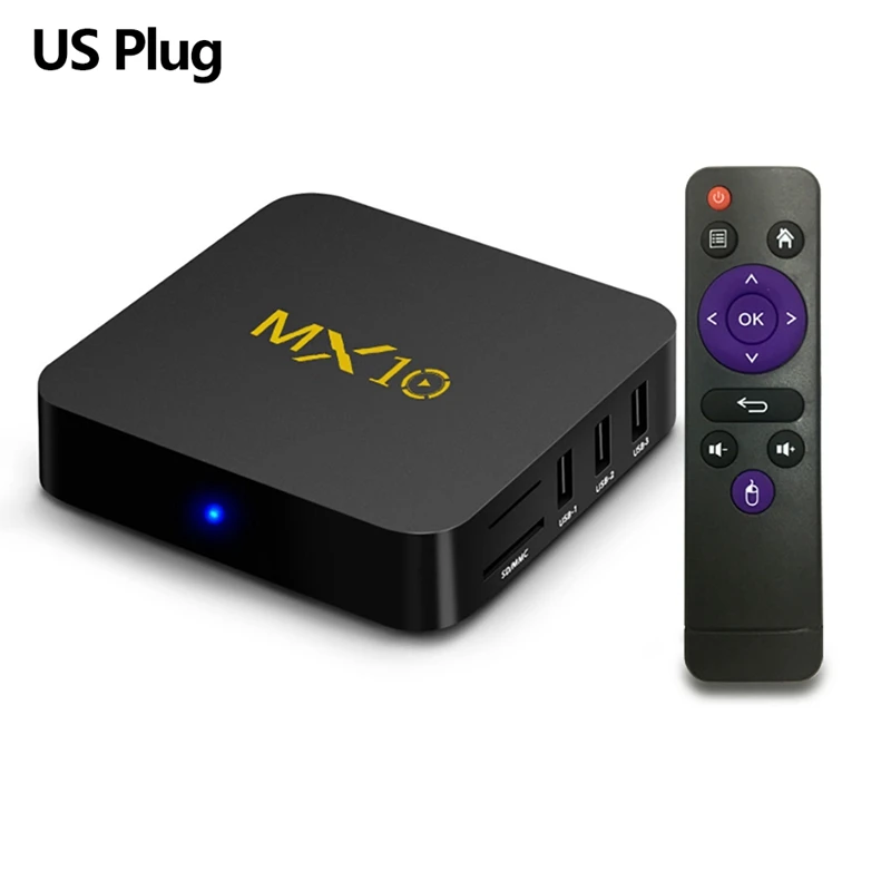 2018 NEW MX10 Smart Android 7.1.2 TV Box RK3328 4K 4GB/32GB WiFi HD Media Player
2018 NEW MX10 Smart Android 7.1.2 TV Box RK3328 4K 4GB/32GB WiFi HD Media Player