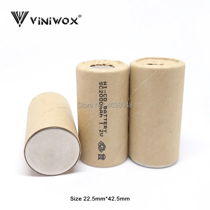 SC 2000mAh 1.2V Ni-CD Rechargeable Battery Cell DIY To Power Tool Battery For Electrical Tools Subc Batteria NICD Accumulator
SC 2000mAh 1.2V Ni-CD Rechargeable Battery Cell DIY To Power Tool Battery For Electrical Tools Subc Batteria NICD Accumulator