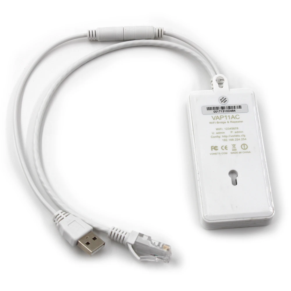 Vonets Vap11Ac Dual Band 2.4Ghz 300Mbps, 5G 900Mbps 802.11 Ac/N Wireless Portable Wifi Repeater/Bridge For Security Monitoring
Vonets Vap11Ac Dual Band 2.4Ghz 300Mbps, 5G 900Mbps 802.11 Ac/N Wireless Portable Wifi Repeater/Bridge For Security Monitoring