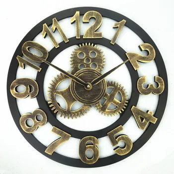Handmade Oversized 3D Retro Decorative Luxury Art Big Gear Wooden Vintage Large Wall Clock Silent Creative Home Bar Decoration
Handmade Oversized 3D Retro Decorative Luxury Art Big Gear Wooden Vintage Large Wall Clock Silent Creative Home Bar Decoration