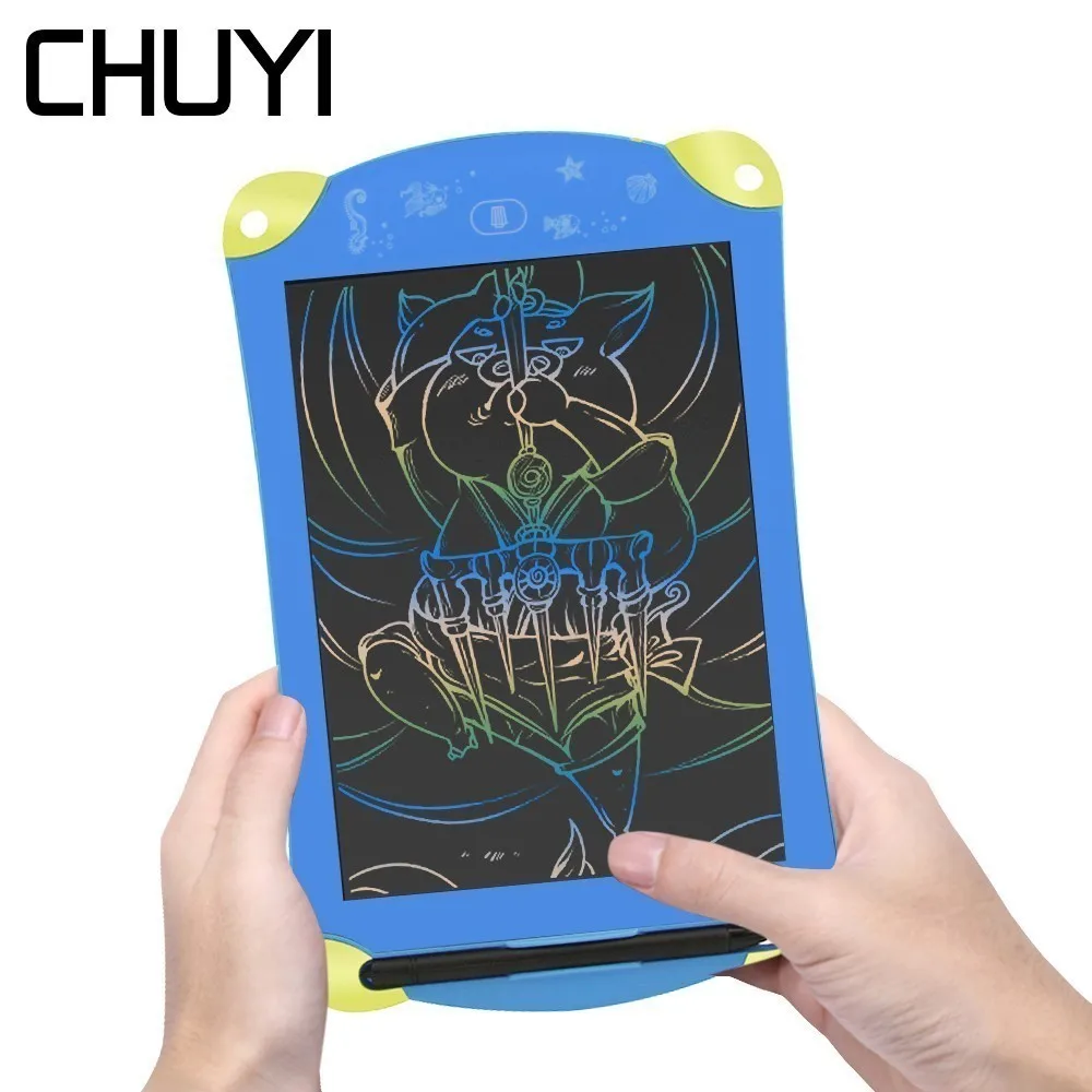 CHUYI Colorful 8.5 Inch LCD Writing Tablet Cartoon Electronic Art Handwriting Pad Kid's Drawing Message Board Graphics Tablet
CHUYI Colorful 8.5 Inch LCD Writing Tablet Cartoon Electronic Art Handwriting Pad Kid's Drawing Message Board Graphics Tablet