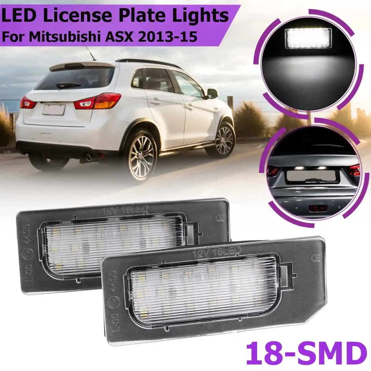 1 Pair 18 Led License Plate Light Number Plate Light Trunk Luggage Compartment Lamp Light For Mitsubishi ASX 2013 2014 2015
1 Pair 18 Led License Plate Light Number Plate Light Trunk Luggage Compartment Lamp Light For Mitsubishi ASX 2013 2014 2015