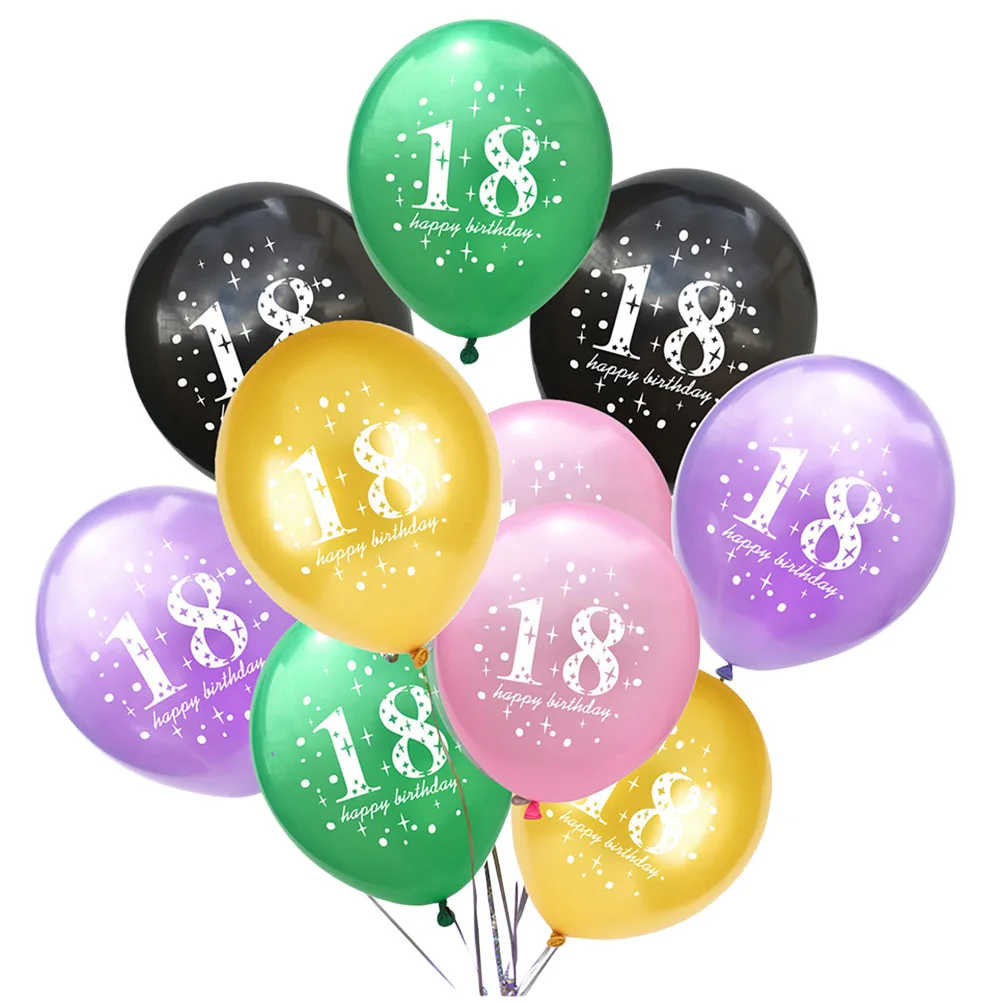 50pcs 18th Birthday Balloons Latex Balloons Photo Background Party Decorations for Men Women Adults
50pcs 18th Birthday Balloons Latex Balloons Photo Background Party Decorations for Men Women Adults