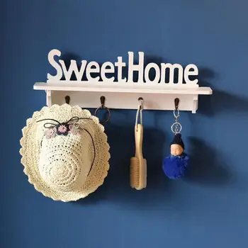 4 Hooks Wood Storage Rack Wall Mounted Hat Keys Scarf Hanger Indoor Flower Pot Rack Hanging Shelf Holder Home Nordic Decor
4 Hooks Wood Storage Rack Wall Mounted Hat Keys Scarf Hanger Indoor Flower Pot Rack Hanging Shelf Holder Home Nordic Decor