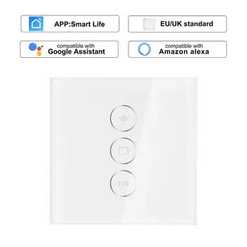 New EU/UK Plug WIFI Smart Touch Curtain Switch Voice Control by Alexa and Google Phone Control for Mechanical Limit Blinds Motor
New EU/UK Plug WIFI Smart Touch Curtain Switch Voice Control by Alexa and Google Phone Control for Mechanical Limit Blinds Motor